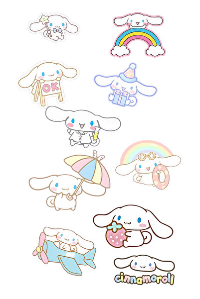BatıDoğu Cinnamoroll Yenilebilir Cupcake ve Pasta Resim Baskı