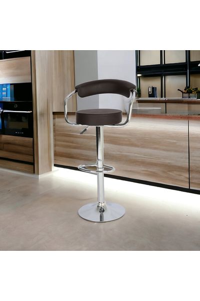 Al Saada Home Adjustable Metal Bar Stool 110 x 51 x 49 cm