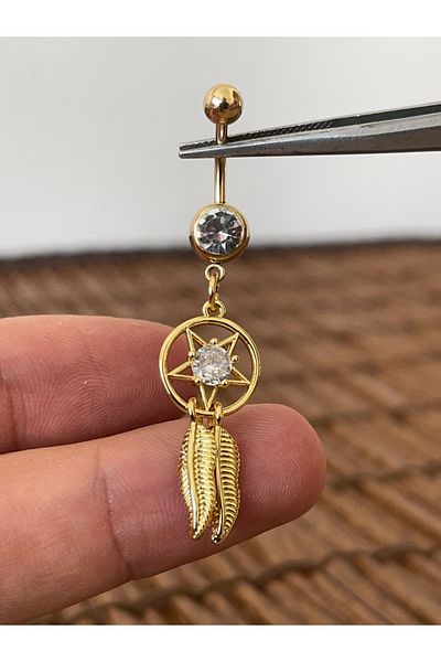 Rupen Kraft 316 L Surgical Steel Native American Icon Belly Piercing