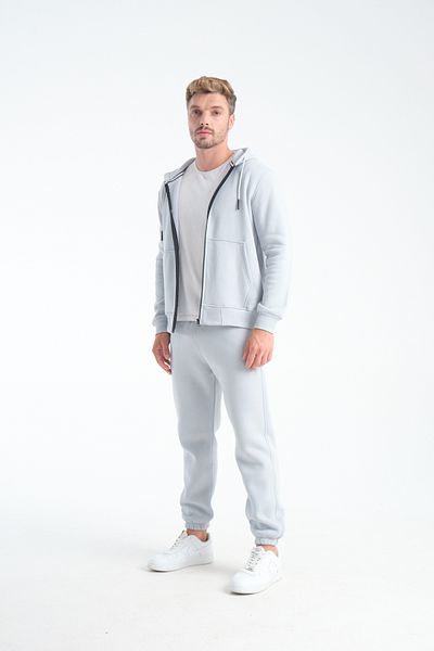 kaphone 10 Men's Pamulu 3 Thread Inside Fleece Full Zip Hooded Tracksuit Set