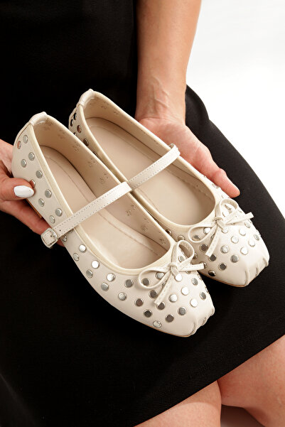 LUVETTO '' CORALİE '' Ten Cilt Küt Burunlu Baretli Troklu Ortopedik Babet Yen...