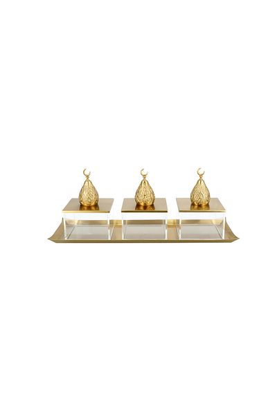 LA MESA Tray Set With 3 Pot