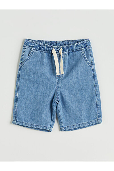LC Waikiki Trendlucky Boys' Basic Jean Shorts with Pockets