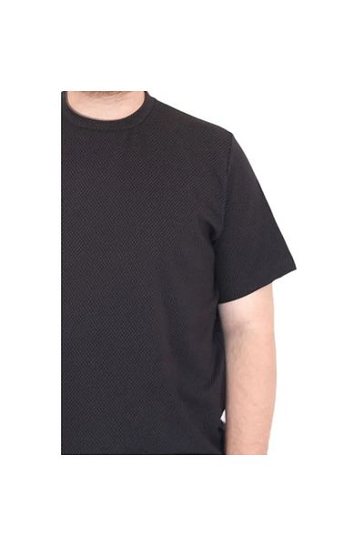 cusseli Large Size Tshirt Bis Collar Dore 25034 Black