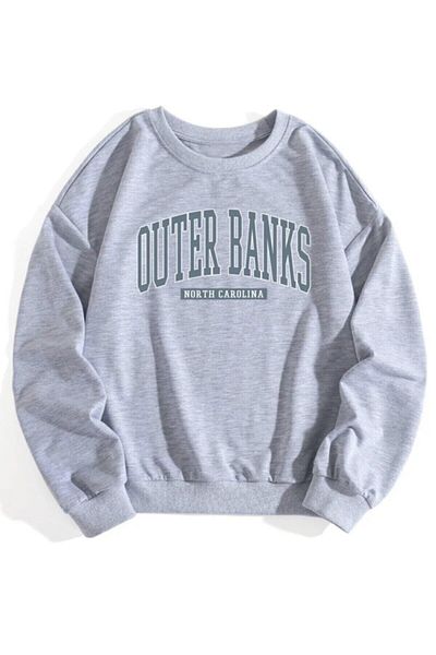 Hunors Sportswear & Company Men's Gray Outer Banks Oversize Sweatshirt