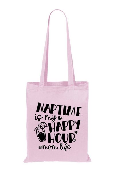 Boomer Cotton bag, printed with funny message "Naptime"