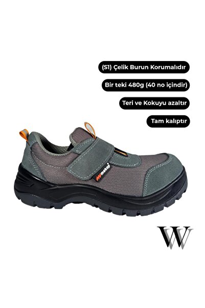 e&e Mekap 118 S1 Çelik Burunlu Terletmeyen Iş Ayakkabısı Yazlık Rahat Hakiki ...