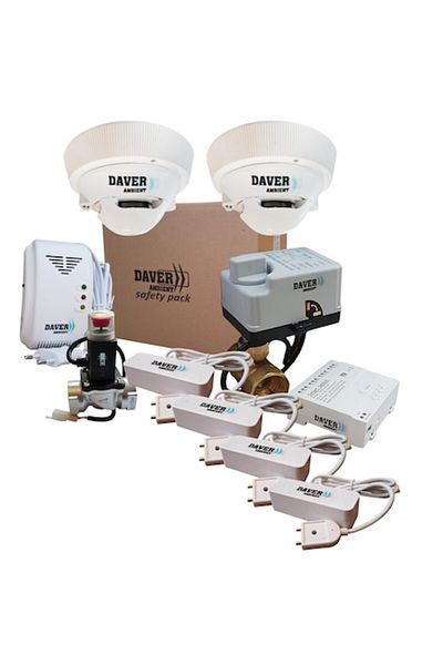 Daver Smart Safety Kit with Gas, Water, and Smoke Sensors - Safety Pack 1.4.2