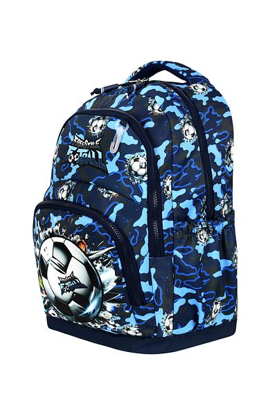 BGT BEGATİ Football Ball Fan Patterned Triple Children's Primary School Bag (Bag.Thermal Nutrition.Pencil Holder)