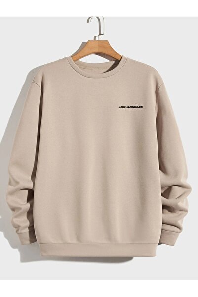 kahire سويت شيرت مطبوع عليه الصدر الأيسر للجنسين من لوس أنجلوس