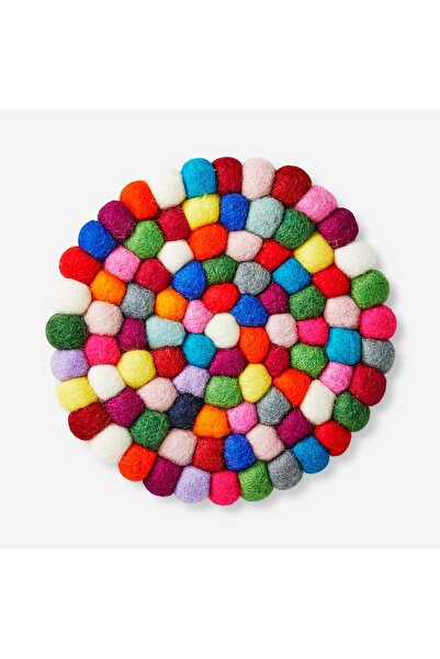 Flying Tiger Copenhagen Yuvarlak Keçe Nihale Çok Renkli