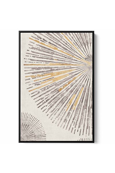 LOWHA لوحة فنية جدارية من القماش مشدودة على إطار خشبي بإطار أسود عائم وتصميم ...