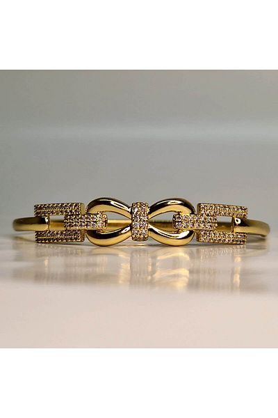 My Bijoux Brățară placată cu aur și cristale de zirconiu Karina