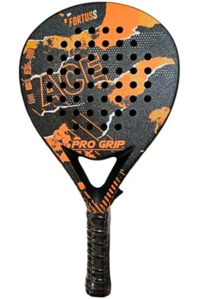 FORTUSS Padel Tennis Racket - Full Carbon Fiber - Mat Max Grit Surface Technology with Light EVA Mem