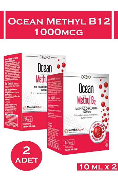 Seddar Collection Ocean Methyl B12 Sprey 1000 mg 10 ml 2 Adet