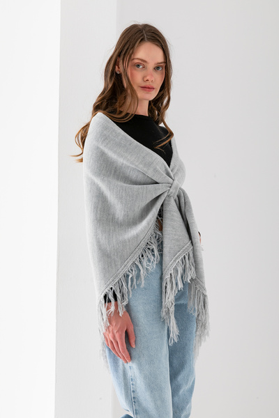 Wega Moda Glitter Tassel Triangle Shawl, Women's Shoulder Shawl, Soft and Fashionable Texture, Women's Triangle Shoulder Shawl.