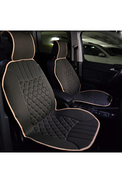 BsElektronik Design elegant Pernă pentru scaun Elegance Set de 2 perne Bej închis și cusături Design bej