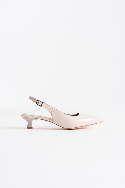 ripuvainen Avenel Women's Patent Leather Classic Low Heeled Shoes - Beige