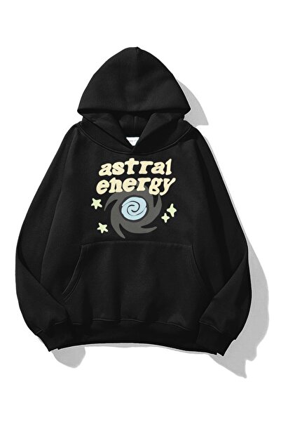 kahire Hanorac unisex Astral Energy negru