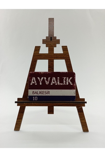 CraftbyBYC Ayvalık İlçe Temalı Retro Ahşap Buzdolabı Magneti-Hediyelik Konsep...