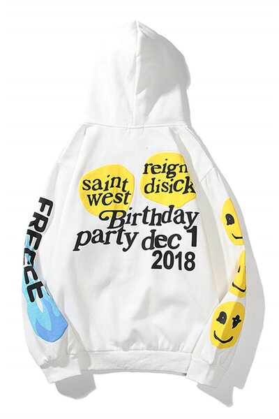 Hunors Sportswear & Company Unisex It's My Birthday White Sweatshirt Hoodie