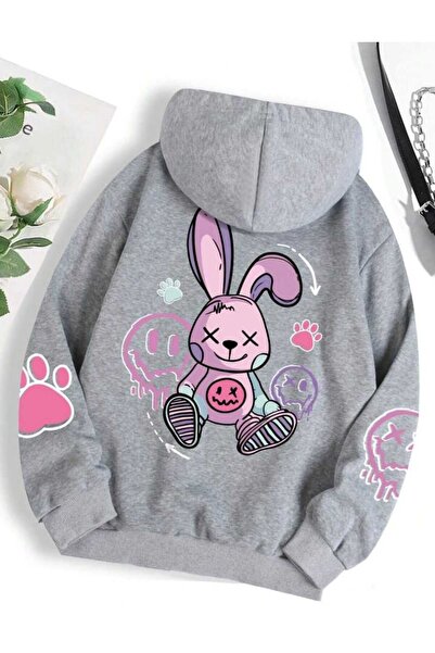 PERISENSE Hanorac oversize imprimat pentru femei