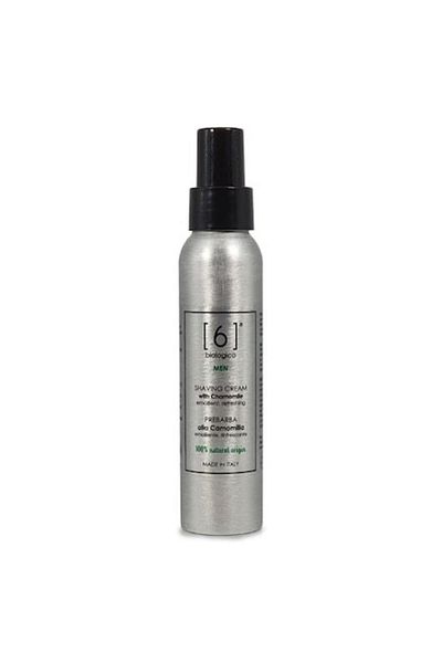 6biologico Chamomile shaving cream 150ml - soothing, non-irritating, vegan and 100% natural emollient for the skin