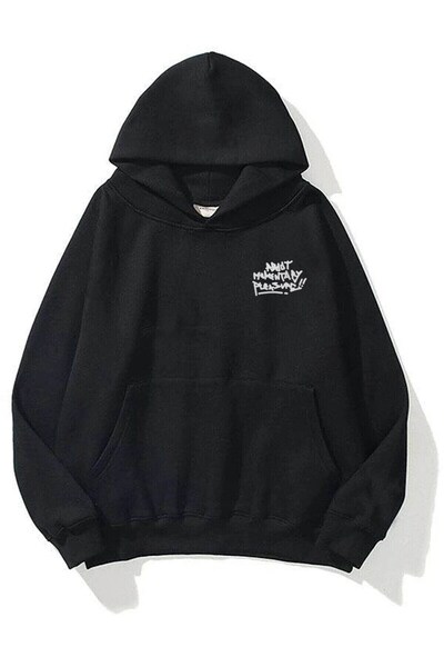 Hunors Sportswear & Company Unisex Pleasure Black Sweatshirt Hoodie
