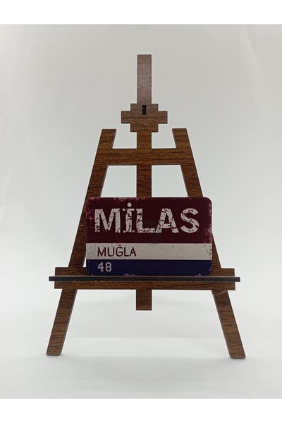 CraftbyBYC Milas İlçe Temalı Retro Ahşap Buzdolabı Magneti-Hediyelik Konsept ...