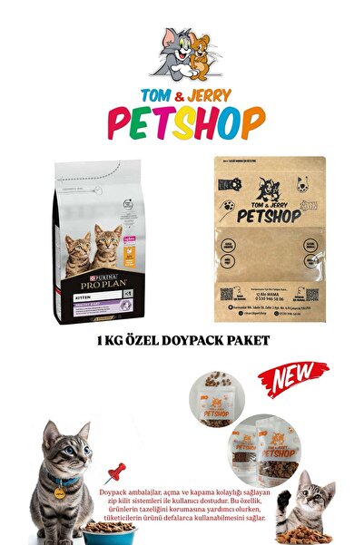 Pro Plan TOM&JERRYPETSHOP - Tavuklu Kitten Yavru Kedi Maması 1 Kg