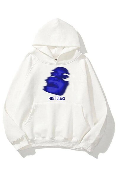 Hunors Sportswear & Company Unisex First Class Sweatshirt Hoodie White