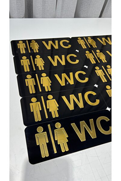 Neon Pleksi wc yönlendirme tabela