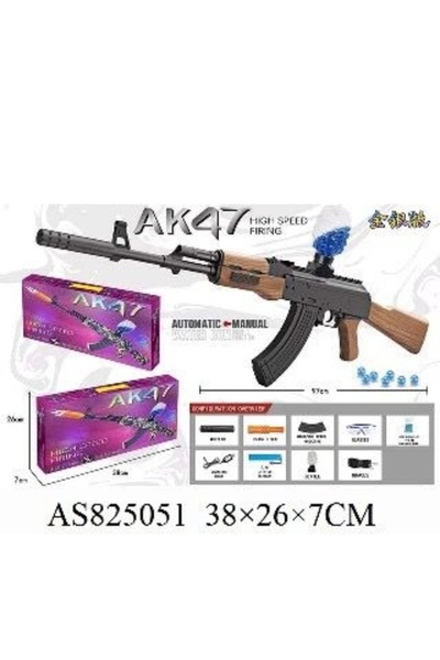 Techmarketi 47 Ak jel boncuklu silah tüfek