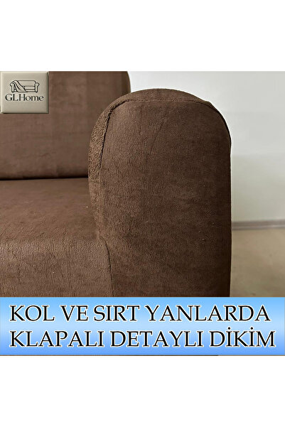 Home SÜET ŞÖNİL KUMAŞ 3+2+1+1 KOMPLE GİYDİRME KANEPE&ÇEKYAT, BOHEM, vb. MODEL KOLTUK KILIFI