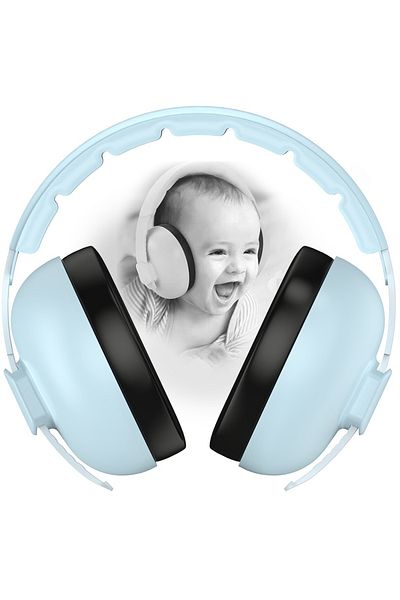 WePro Store Earmuffs for Babies 3–48 Months, Adjustable, 25dB Noise Canceling, Hearing Protection, Blue