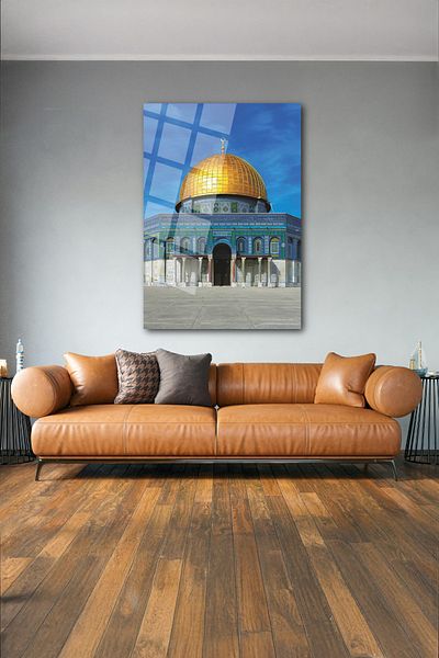 glassartdesign Mescid-I Aksa Glass Painting - Religious Painting - Islamic Painting
