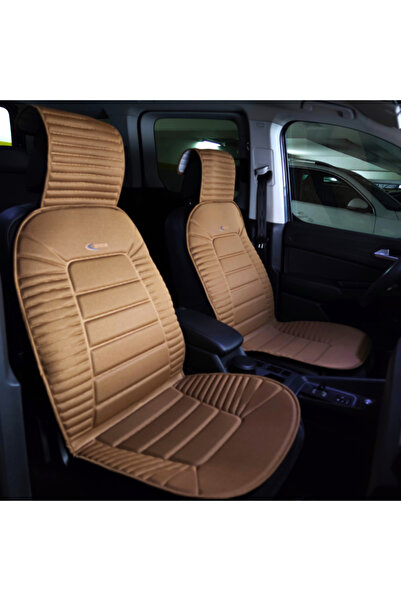 BsElektronik Design elegant Pernă pentru scaun Bumerang Set de 2 perne Design maro și cusături maro