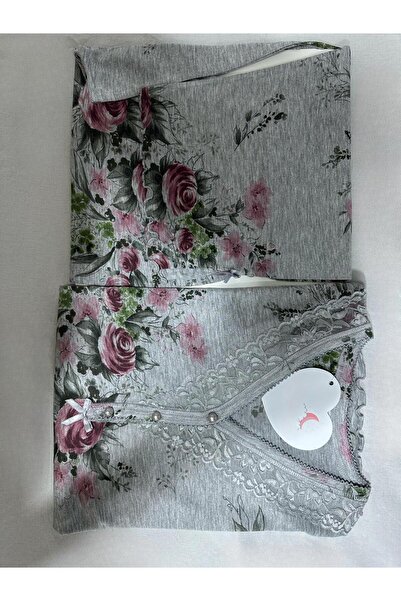 İpek Women's Short Sleeve Capri Bamboo-Cotton Pajamas Set