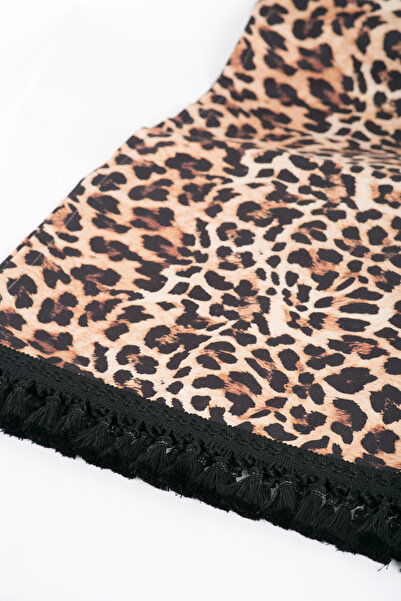 pnr LINE Leopar Desenli Püsküllü Masa Runner'ı