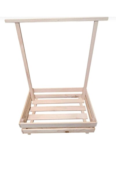 Home Ahşap Kasa, Ahşap Bebek Kırk Sepeti, Bebek Hediyelik Sepeti , Askılı Sepet Büyük Boy