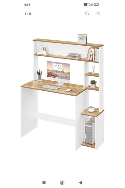 Ykm Çalışma bilgisayar masası kitaplıklı