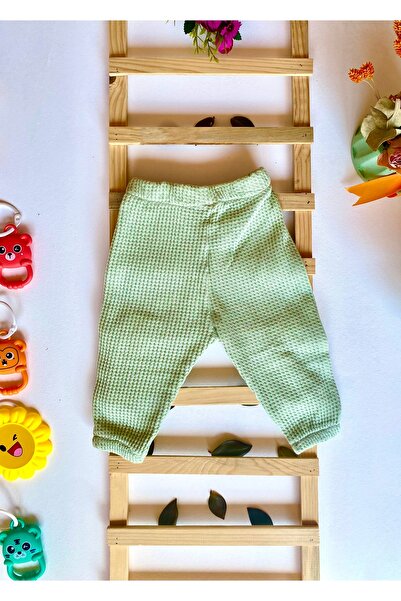 KapsülBebek Seasonal Unisex Waffle Fabric 2-Piece Baby Set with Pockets – Top and Bottom Set