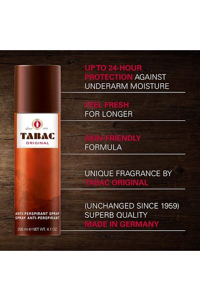 Tabac Antiperspirant Spray By Maurer & Wirtz 4.1 Oz