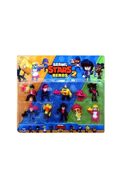 OEM Set 10 Figurine type Brawl Stars 2, multicolor, 7 cm