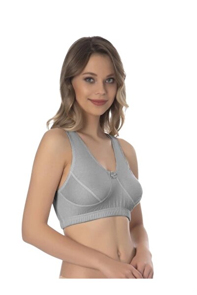 Ebru Pack of 6 Thick Strap 100% Cotton Half Singlet (Lambada Mother Bra) Ebru2501