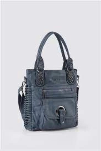 bamido Deay Blue Skin Shoulder Bag