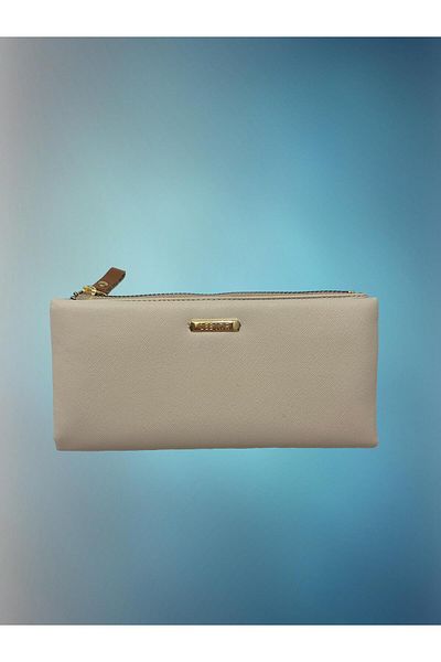 shiny ever Medium Size Cream Women's Wallet