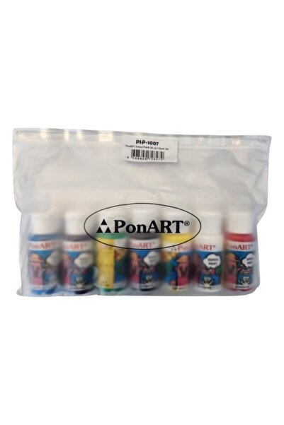 Ponart School Paint Çok Amaçlı Okul Boyası 50 ml x 7 Renk Set