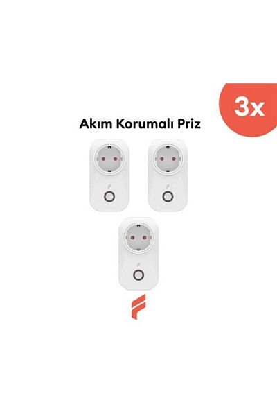 Fonri Smart Surge Protected Socket Set of 3 (16 Amper), Wifi, Remote Control, Energy Consumption Tracking