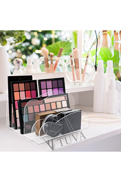 TUVA REKLAM Tuva - 5 Compartment Wave Form Modern Premium Organizer Table Top Cabinet Organizer